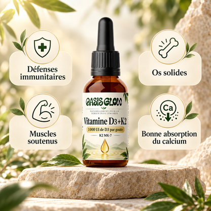 Vitamine D3 + K2 – Immunité & Santé des os