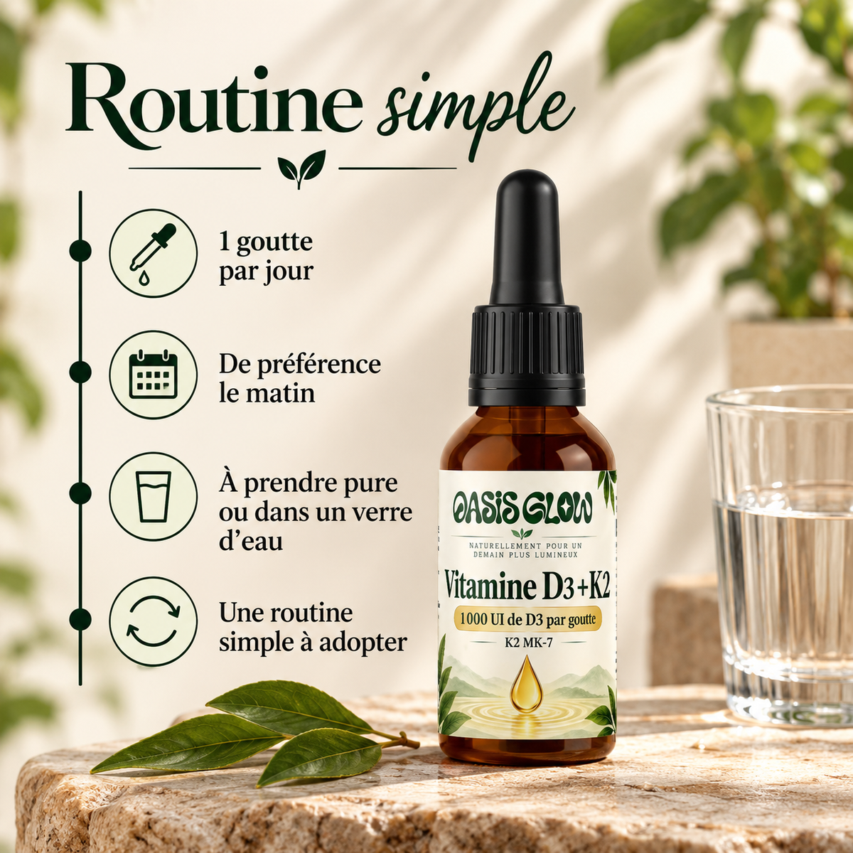 Vitamine D3 + K2 – Immunité & Santé des os