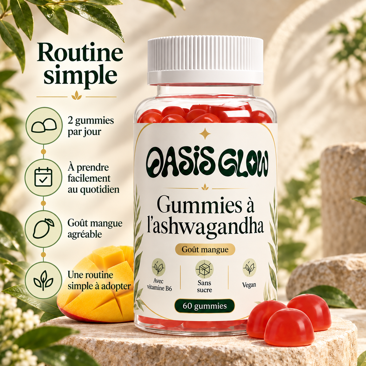 Gummies à l’Ashwagandha – Sérénité & Équilibre