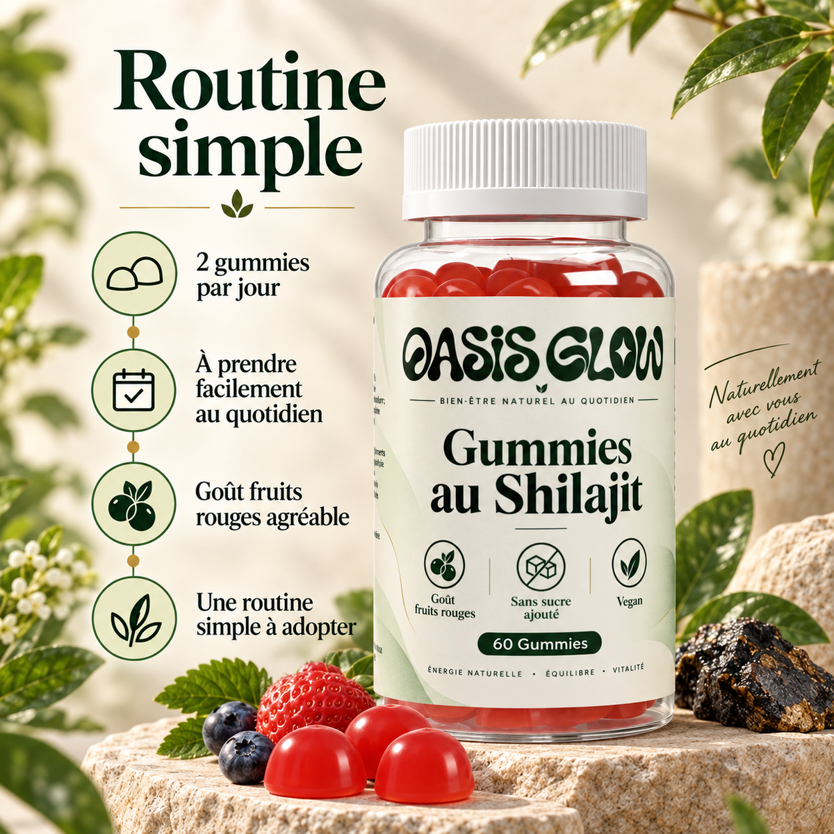 Gummies au Shilajit – Énergie & Vitalité
